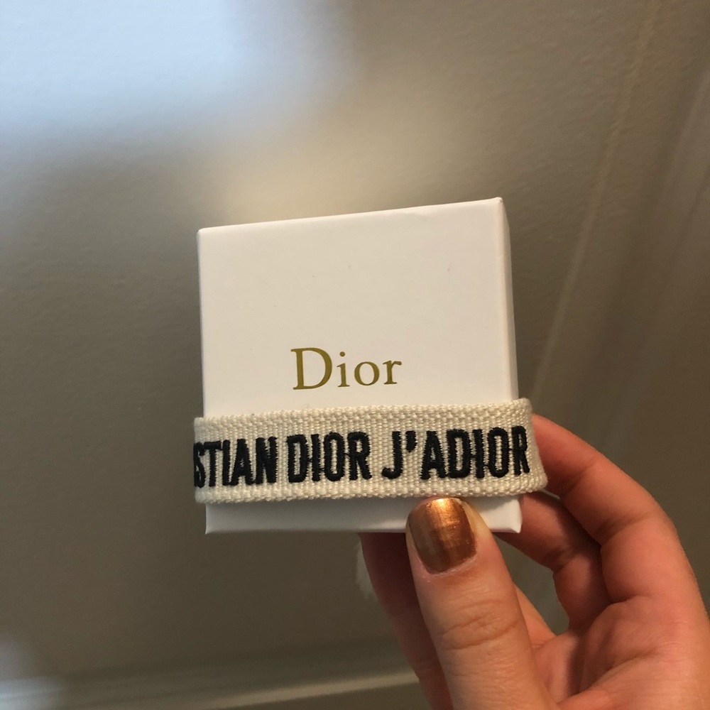 Dior j’A Dior friendship bracelet Cream Black